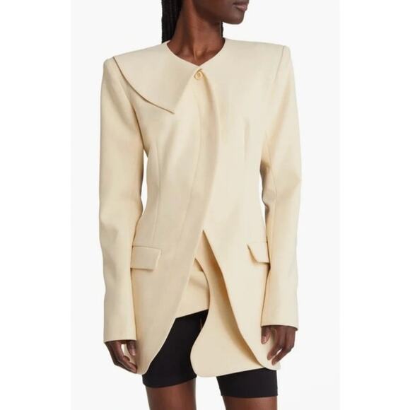 Head of State New Women's Lola Back Cutout Blazer Jacket Size Small Made in USA - Picture 2 of 11